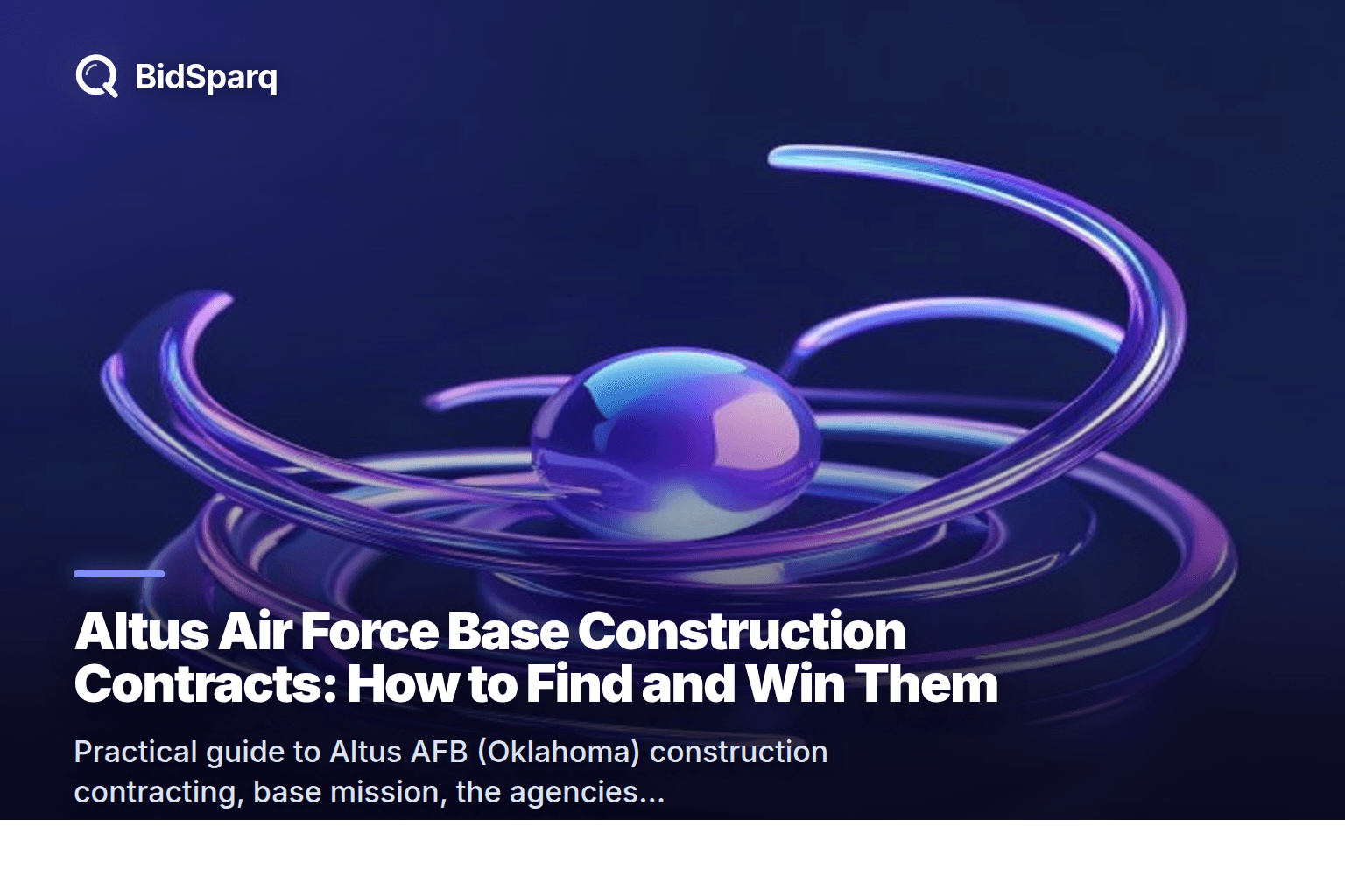 Altus Air Force Base Construction Contracts: How to Find and Win Them