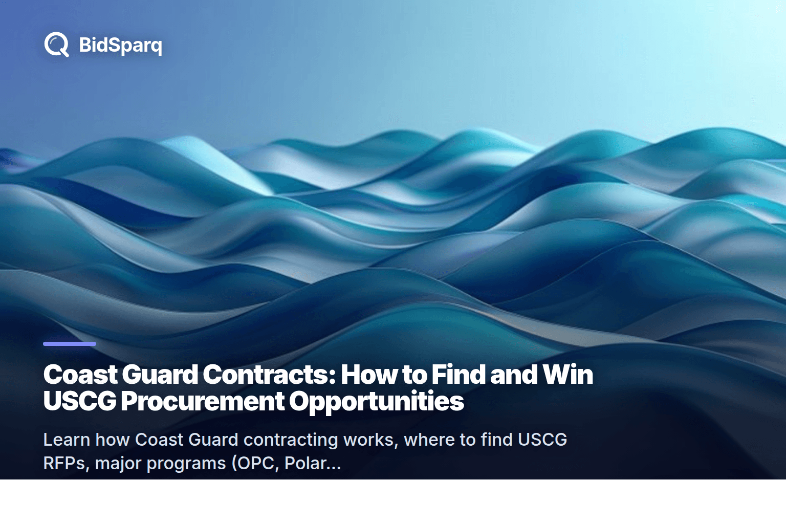 Coast Guard Contracts: How to Find and Win USCG Procurement Opportunities