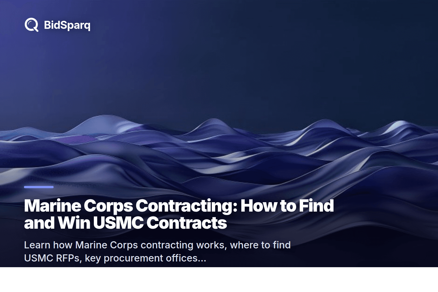 Marine Corps Contracting: How to Find and Win USMC Contracts