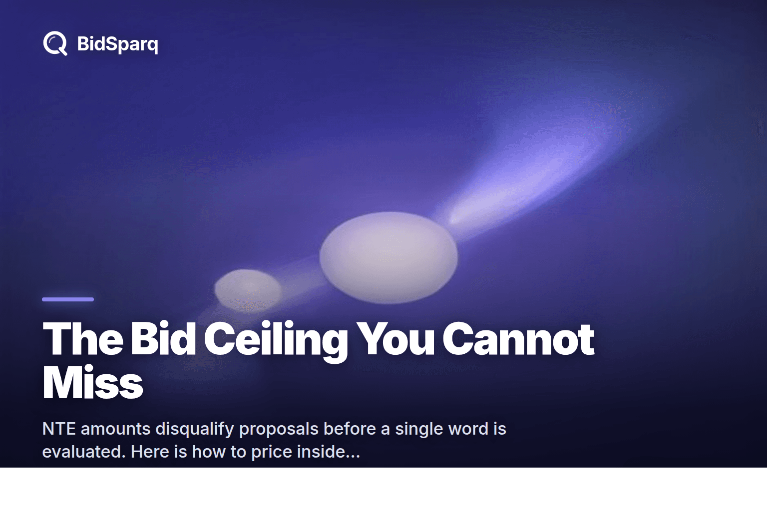 NTE Amount: The Bid Ceiling Every Vendor Must Know