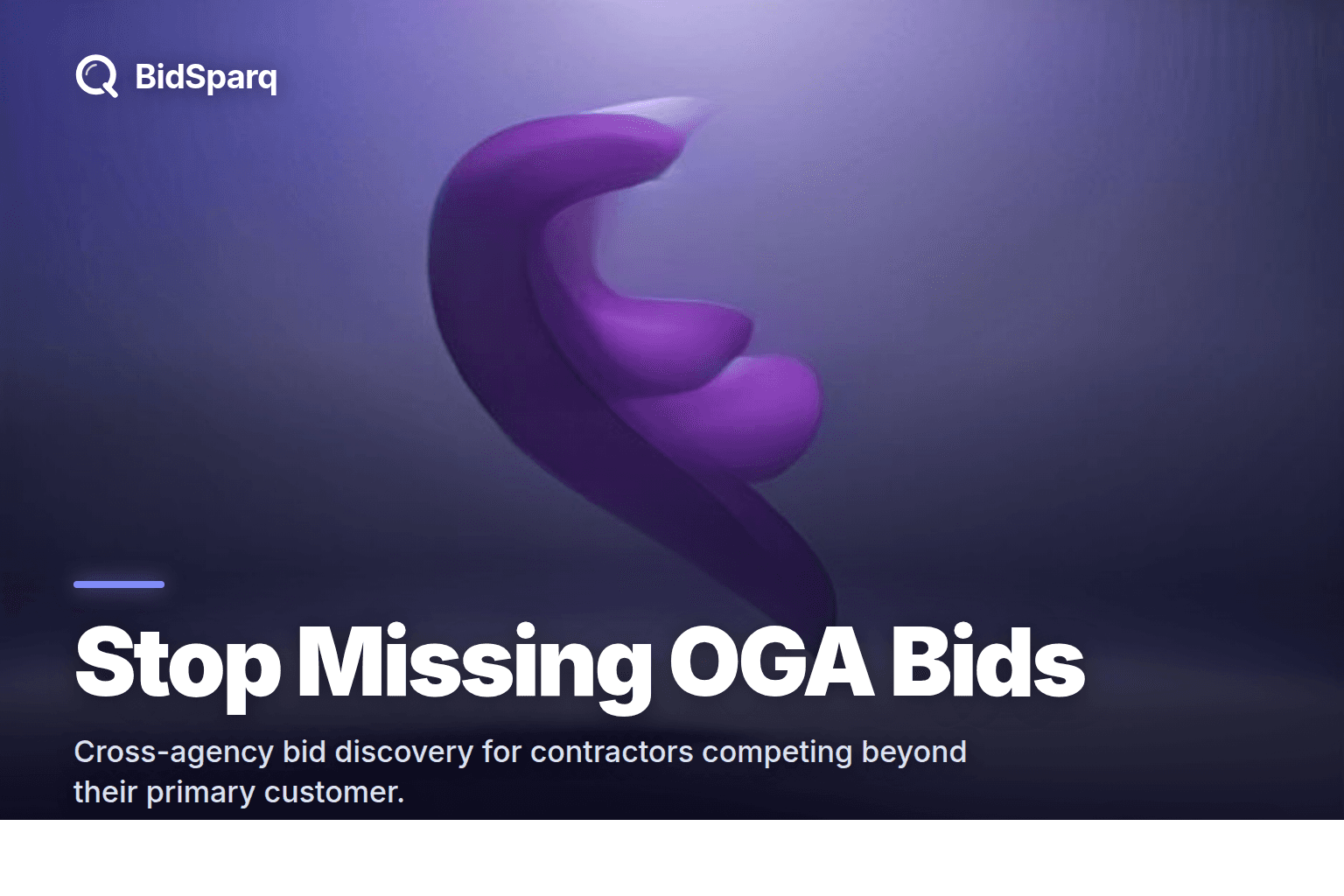 OGA Contractor: Stop Missing Cross-Agency Bids