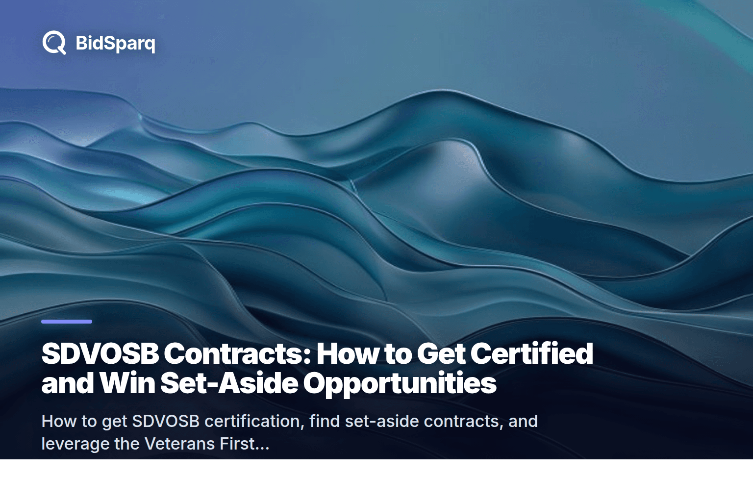 SDVOSB Contracts: How to Get Certified and Win Set-Aside Opportunities