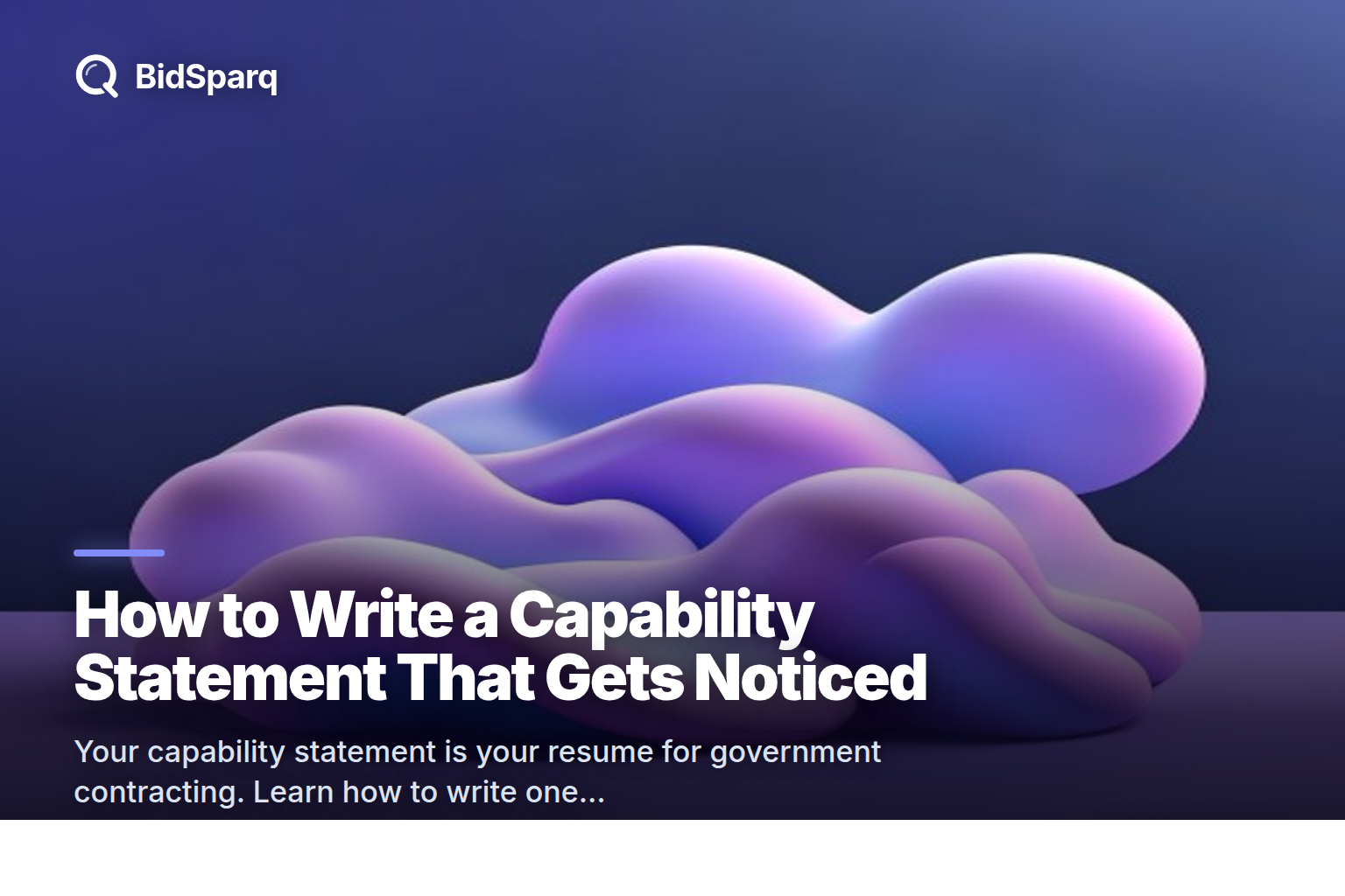 How to Write a Capability Statement That Gets Noticed