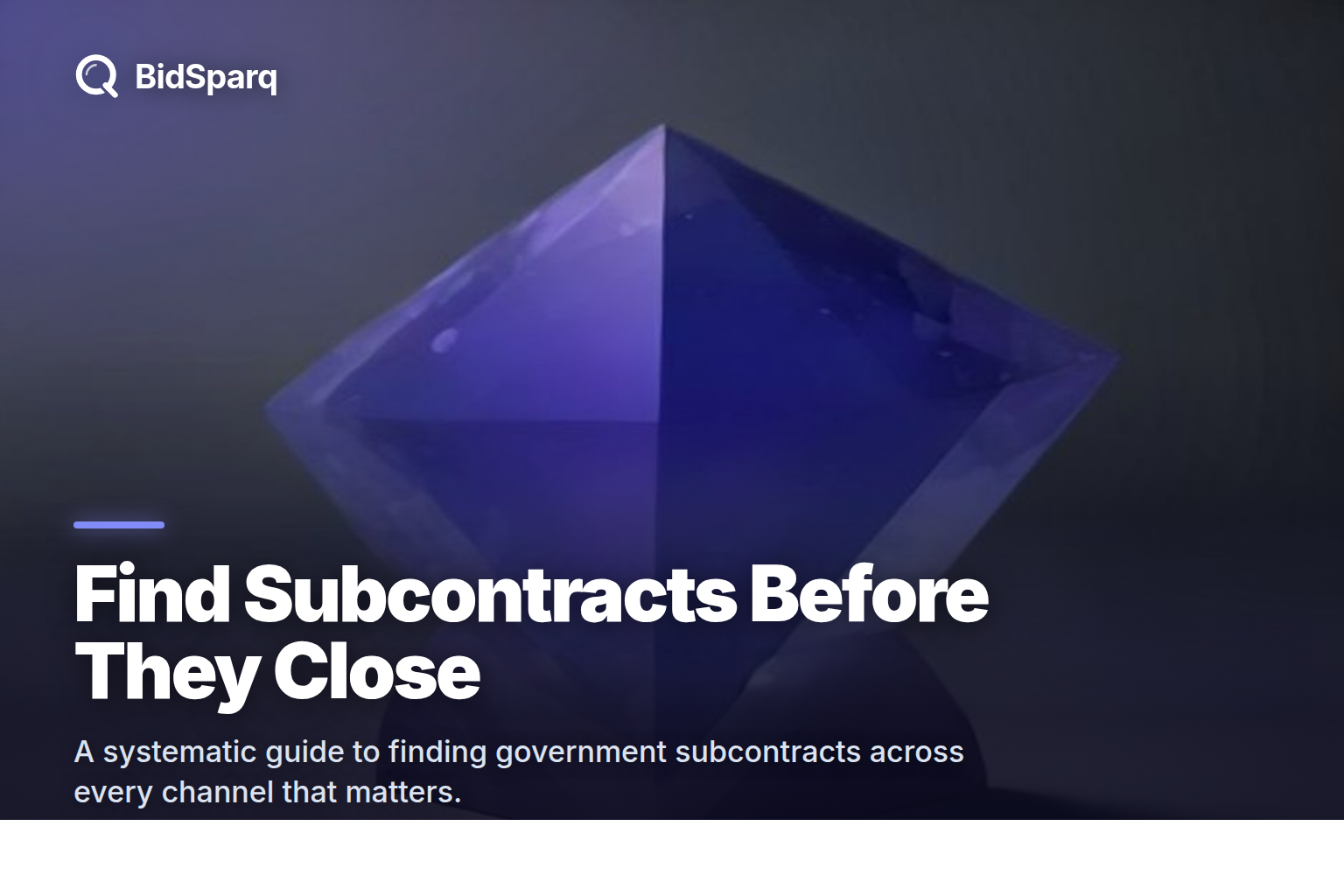 How to Find Government Subcontracts Before the Window Closes