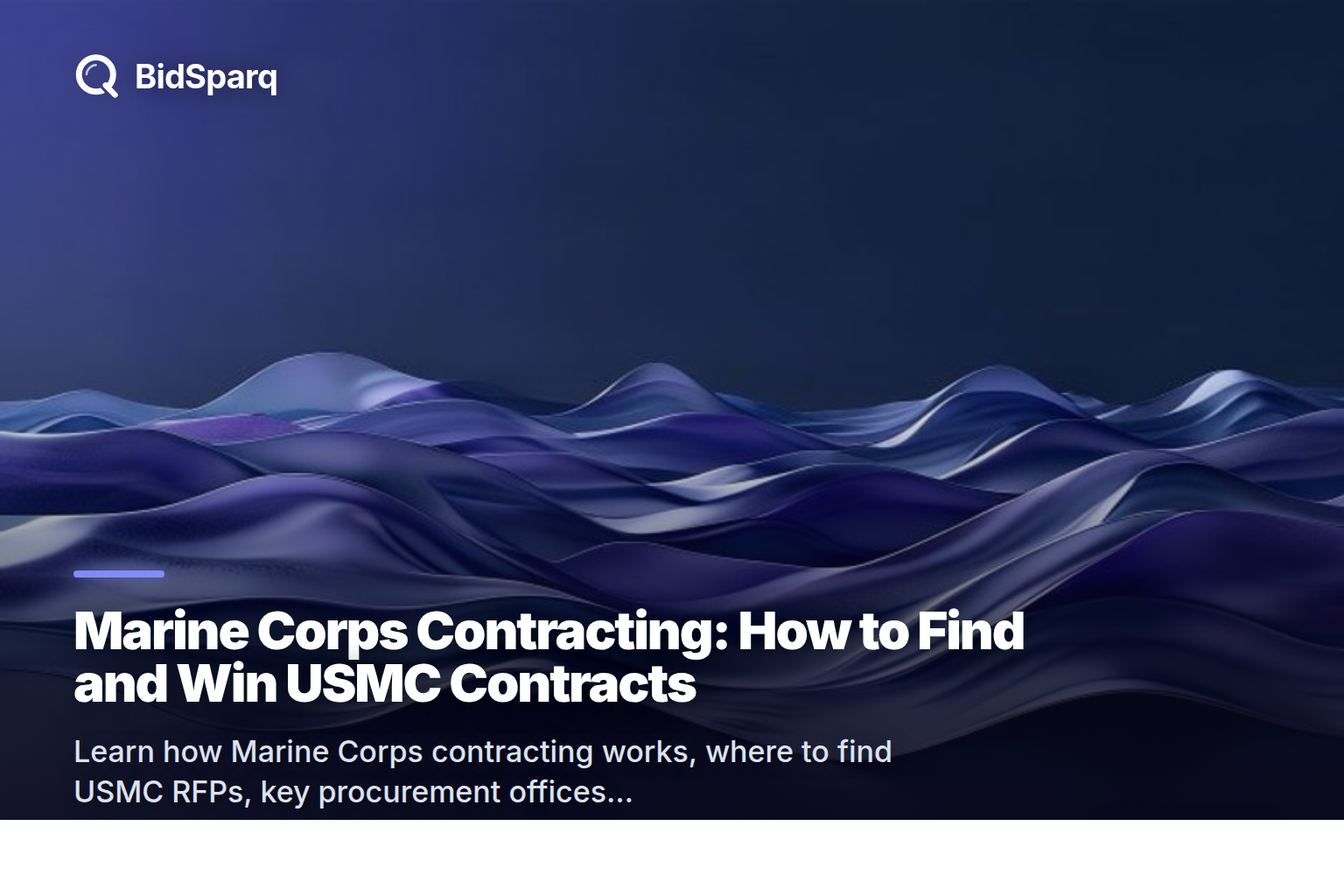 Marine Corps Contracting: How to Find and Win USMC Contracts