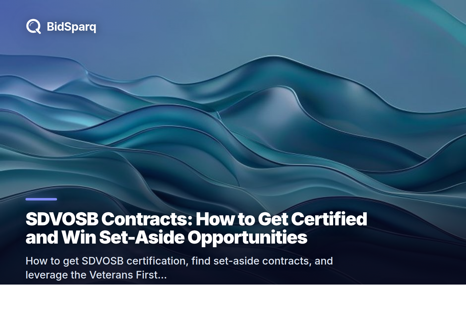 SDVOSB Contracts: How to Get Certified and Win Set-Aside Opportunities