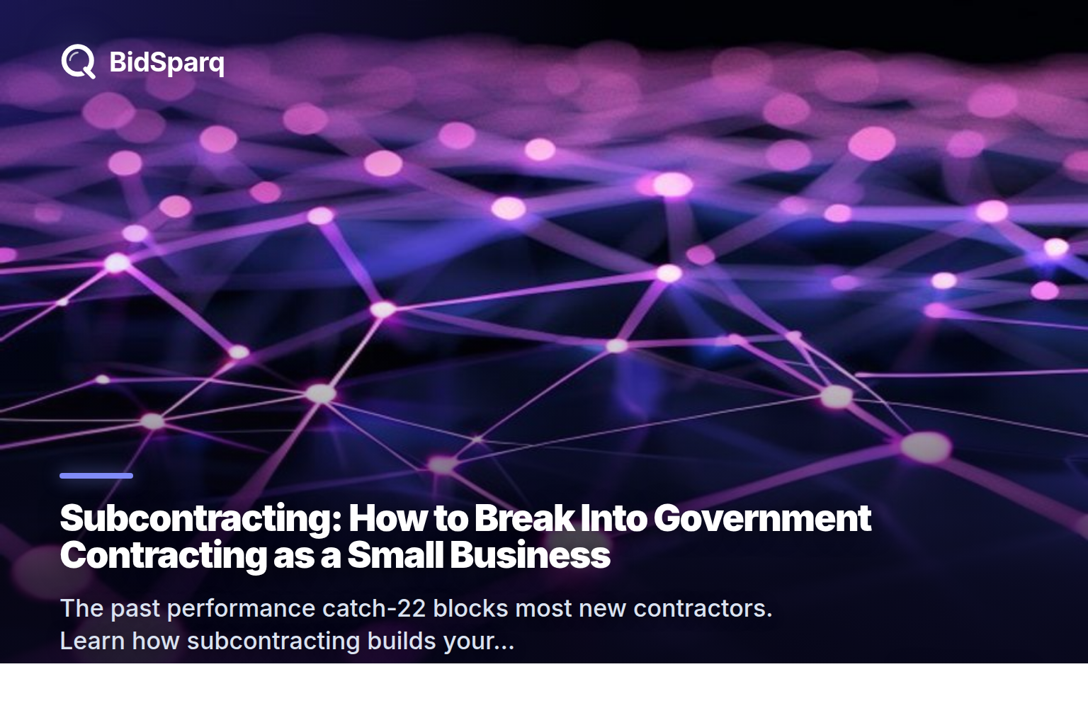 Subcontracting: How to Break Into Government Contracting as a Small Business